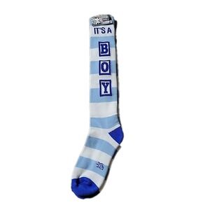 Its A Boy Socks by Gumball Poodle Long  Socks Novelty Socks NWT‎